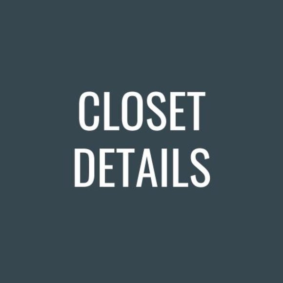 A Few Details About My Closet - Picture 1 of 1